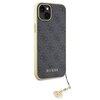 Etui GUESS 4G Charms do Apple iPhone 14 Plus/15 Plus Szary Model telefonu iPhone 15 Plus