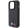 Etui BMW Leather Stamp Tricolor do Apple iPhone 15 Pro Czarny Typ Etui nakładka