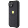 Etui FERRARI Quilted Metal Logo do Apple iPhone 14 Plus/15 Plus Czarny Seria telefonu iPhone