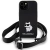 Etui KARL LAGERFELD Crossbody Silicone do Apple iPhone 15 Czarny Seria telefonu iPhone
