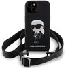 Etui KARL LAGERFELD Crossbody Silicone do Apple iPhone 15 Czarny Seria telefonu iPhone
