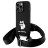 Etui KARL LAGERFELD Crossbody Silicone do Apple iPhone 15 Pro Max Czarny