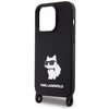 Etui KARL LAGERFELD Crossbody Silicone do Apple iPhone 15 Pro Max Czarny Dominujący kolor Czarny