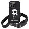 Etui KARL LAGERFELD Crossbody Silicone do Apple iPhone 15 Pro Max Czarny Seria telefonu iPhone