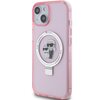 Etui KARL LAGERFELD Ring Stand do Apple iPhone 14 Plus/15 Plus Różowy Seria telefonu iPhone