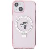 Etui KARL LAGERFELD Ring Stand do Apple iPhone 14 Plus/15 Plus Różowy Model telefonu iPhone 14 Plus