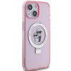 Etui KARL LAGERFELD Ring Stand do Apple iPhone 14 Plus/15 Plus Różowy Model telefonu iPhone 15 Plus