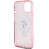 Etui KARL LAGERFELD Ring Stand do Apple iPhone 14 Plus/15 Plus Różowy Dominujący kolor Różowy