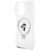 Etui KARL LAGERFELD Ring Stand do Apple iPhone 15 Pro Dominujący kolor Biały