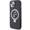 Etui KARL LAGERFELD Ring Stand do Apple iPhone 14 Plus/15 Plus Czarny Seria telefonu iPhone
