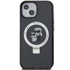Etui KARL LAGERFELD Ring Stand do Apple iPhone 14 Plus/15 Plus Czarny Model telefonu iPhone 14 Plus