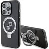 Etui KARL LAGERFELD Ring Stand Karl&Choupettte MagSafe do Apple iPhone 15 Pro Max Czarny
