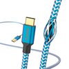 Kabel USB - USB-C HAMA Reflected 1.5 m Niebieski Rodzaj Kabel