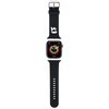 Pasek KARL LAGERFELD Karl Head do Apple Watch (38/40/41mm) Czarny Materiał Guma