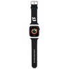 Pasek KARL LAGERFELD Karl Head do Apple Watch (42/44/45mm) Czarny Materiał Guma