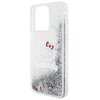 Etui HELLO KITTY Liquid Glitter Charms do Apple iPhone 15 Pro Max Srebrny Dominujący kolor Srebrny