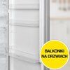 Lodówka CANDY CDG1S514ES 142.8cm Srebrna Położenie zamrażarki Na górze