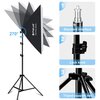 Zestaw studyjny PULUZ PU5071EU Softbox LED 50 x 70cm + statyw, 4x żarówka LED, torba Wyposażenie Torba
