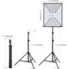 Zestaw studyjny PULUZ PU5071EU Softbox LED 50 x 70cm + statyw, 4x żarówka LED, torba Wyposażenie 4x Żarówka LED