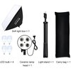 Zestaw studyjny PULUZ PU5071EU Softbox LED 50 x 70cm + statyw, 4x żarówka LED, torba Wyposażenie Softbox