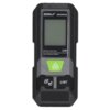 Czarny dalmierz laserowy z wyświetlaczem i przyciskami, na którym widnieje napis "DEDRA MC0932" oraz "Dalmierz laserowy 30M Laser Distance Meter". Na urządzeniu znajdują się przyciski z oznaczeniami "ON DIST" oraz "C/OFF".