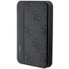 Powerbank GUESS 4G Leather Metal Logo 5000 mAh 15W Czarny Pojemność nominalna [mAh] 5000