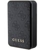 Powerbank GUESS 4G Leather Metal Logo 10000 mAh 18W Czarny