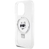 Etui KARL LAGERFELD Ring Stand do Apple iPhone 15 Pro Biały Dominujący kolor Biały