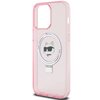 Etui KARL LAGERFELD Ring Stand Choupette Head MagSafe do Apple iPhone 15 Pro Max Różowy Typ Etui nakładka