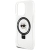 Etui KARL LAGERFELD Ring Stand Karl Head MagSafe do Apple iPhone 15 Pro Max Biały Typ Etui nakładka