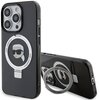 Etui KARL LAGERFELD Ring Stand Karl Head MagSafe do Apple iPhone 15 Pro Max Czarny