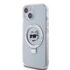 Etui KARL LAGERFELD Ring Stand do Apple iPhone 14 Plus/15 Plus Biały Seria telefonu iPhone