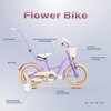 Rower dziecięcy SUN BABY Flower Bike 16 cali dla dziewczynki Lawendowy Wyposażenie Karta gwarancyjna