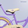 Rower dziecięcy SUN BABY Flower Bike 16 cali dla dziewczynki Lawendowy Wyposażenie Drążek spacerowy