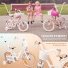 Rower dziecięcy SUN BABY Flower 16 cali dla dziewczynki Biało-beżowy Kolory dostępne w ofercie producenta Morelowy