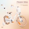 Rower dziecięcy SUN BABY Flower 16 cali dla dziewczynki Biało-beżowy Przeznaczenie Dla dziewczynki
