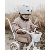 Rower dziecięcy SUN BABY Flower 14 cali dla dziewczynki Biało-beżowy Wyposażenie Drążek spacerowy