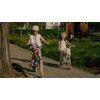 Rower dziecięcy SUN BABY Flower 14 cali dla dziewczynki Biało-beżowy Wyposażenie Koszyk