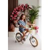 Rower dziecięcy SUN BABY Flower 14 cali dla dziewczynki Biało-beżowy Kolekcja 2024