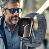 Pasek CRONG Melange do Apple Watch 4/5/6/7/8/9/10/SE/SE 2/SE 2022/Ultra/Ultra 2 (44/45/46/49mm) Granatowy Rodzaj Pasek