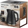 Czajnik SENCOR SWK 7501BK Czarny Funkcje Obrotowa podstawa, Bezpieczny w dotyku, Filtr antyosadowy, Wskaźnik poziomu wody