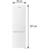 Lodówka MPM-348-FF-39 No Frost 201cm Biała Sterowanie Elektroniczne