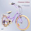 Rower dziecięcy SUN BABY Flower bike 20 cali dla dziewczynki Lawendowy Wyposażenie Instrukcja obsługi i montażu