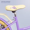 Rower dziecięcy SUN BABY Flower bike 20 cali dla dziewczynki Lawendowy Wyposażenie Komplet odblasków