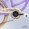 Rower dziecięcy SUN BABY Flower Bike 20 cali dla dziewczynki Lawendowy Wyposażenie Osłona łańcucha