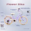 Rower dziecięcy SUN BABY Flower bike 20 cali dla dziewczynki Lawendowy Wyposażenie Błotniki