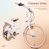 Rower dziecięcy SUN BABY Flower bike 20 cali dla dziewczynki Biało-beżowy Kolor Biało-beżowy