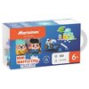 Klocki elastyczne MARIOINEX Mini Waffle Auto policyjne i sklep jubilerski 905913