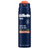 Ciemnoniebieska puszka z pomarańczowym dozownikiem, na której widnieje biały napis "Gillette PRO" oraz "SHAVE GEL GEL DE RAS". Dodatkowo znajdują się napisy: "SENSITIVE • PENTRU PIELEA SENSIBILĂ" oraz "ADVANCED GLIDE FORMULA FORMULA AVANSATĂ, DE LA GILLET