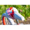 Rower dziecięcy HUFFY Glimmer 18 cali dla dziewczynki Czerwony Wyposażenie Osłona łańcucha